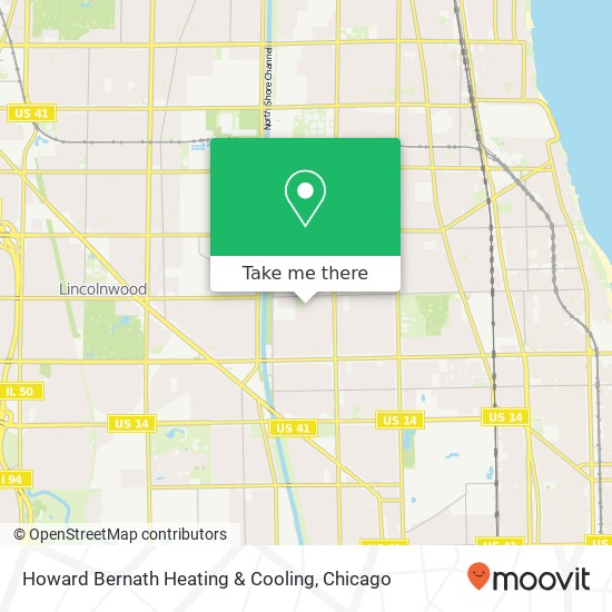 Howard Bernath Heating & Cooling map