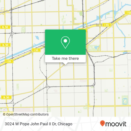 Mapa de 3024 W Pope John Paul II Dr