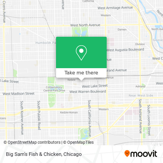 Mapa de Big Sam's Fish & Chicken