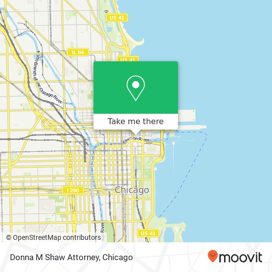 Donna M Shaw Attorney map