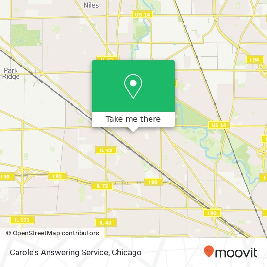 Carole's Answering Service map