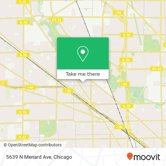 5639 N Menard Ave map