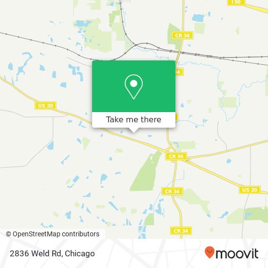 Mapa de 2836 Weld Rd