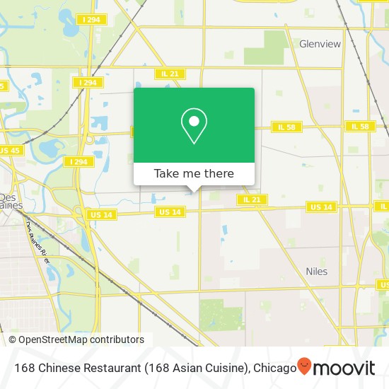 Mapa de 168 Chinese Restaurant (168 Asian Cuisine)