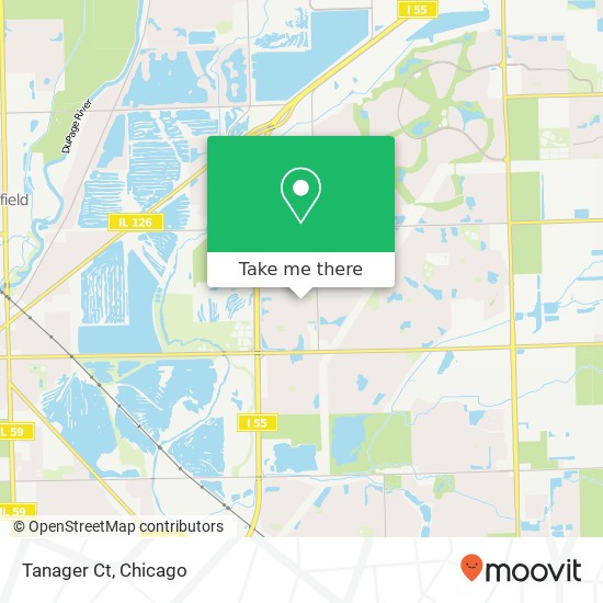 Tanager Ct map