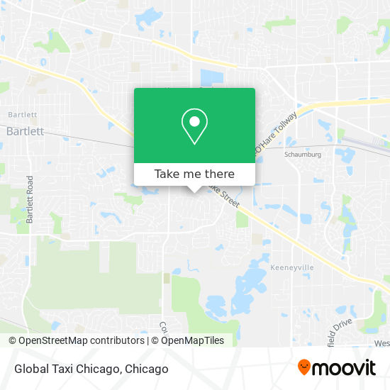 Mapa de Global Taxi Chicago
