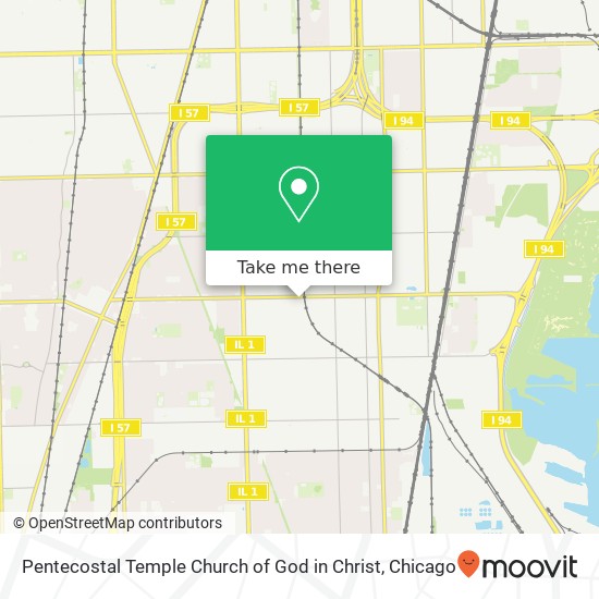 Mapa de Pentecostal Temple Church of God in Christ