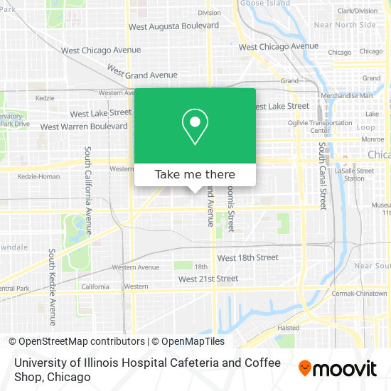 University of Illinois Hospital Cafeteria and Coffee Shop map