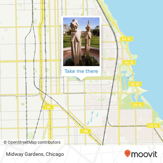 Mapa de Midway Gardens
