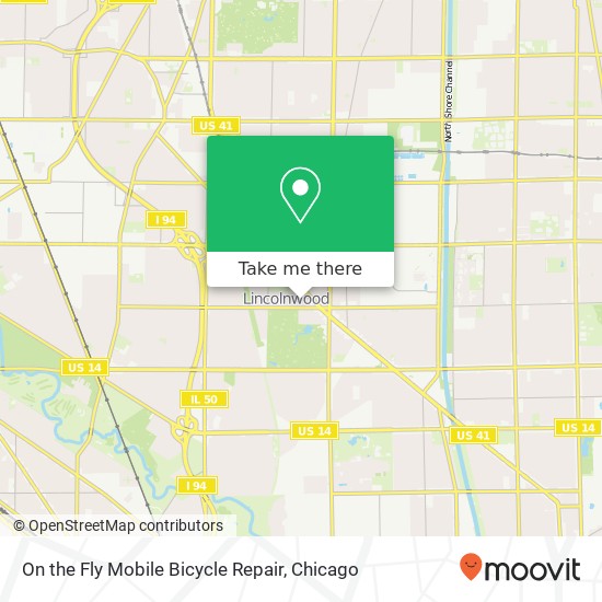 On the Fly Mobile Bicycle Repair map