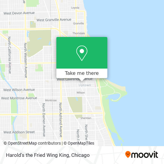 Harold's the Fried Wing King map