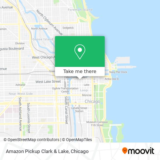 Amazon Pickup Clark & Lake map