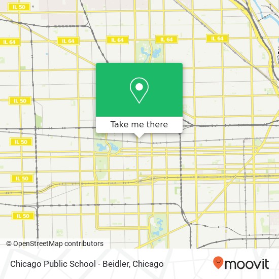 Mapa de Chicago Public School - Beidler