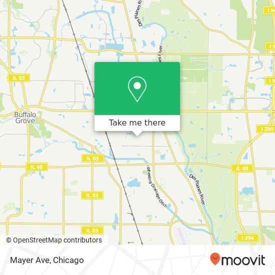 Mapa de Mayer Ave