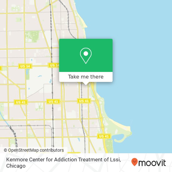 Kenmore Center for Addiction Treatment of Lssi map