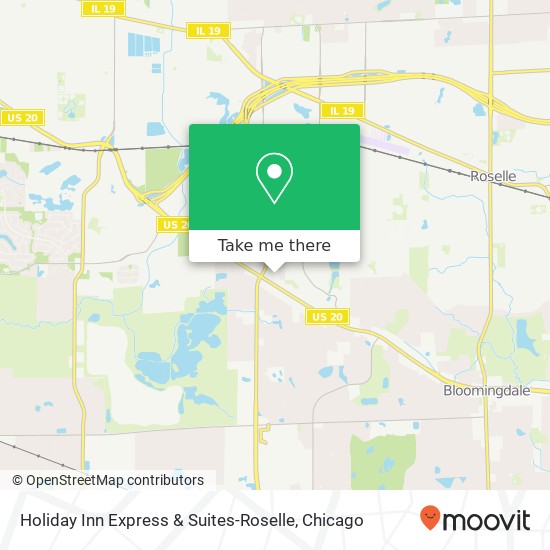 Holiday Inn Express & Suites-Roselle map