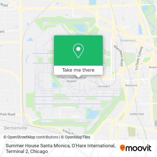 Summer House Santa Monica, O'Hare International, Terminal 2 map