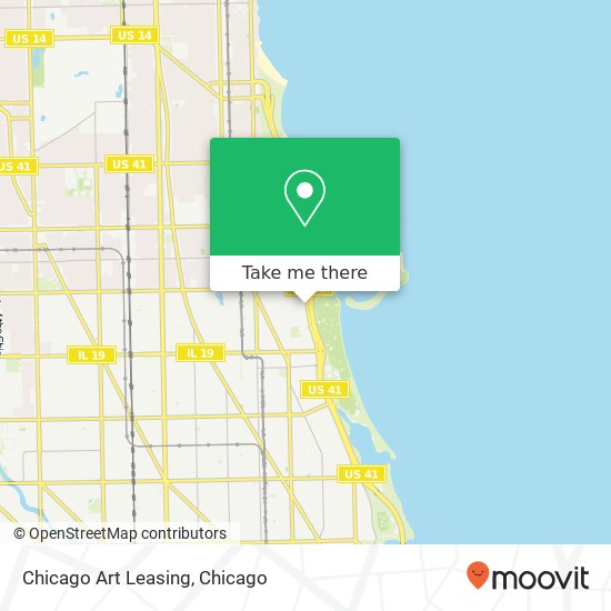 Chicago Art Leasing map
