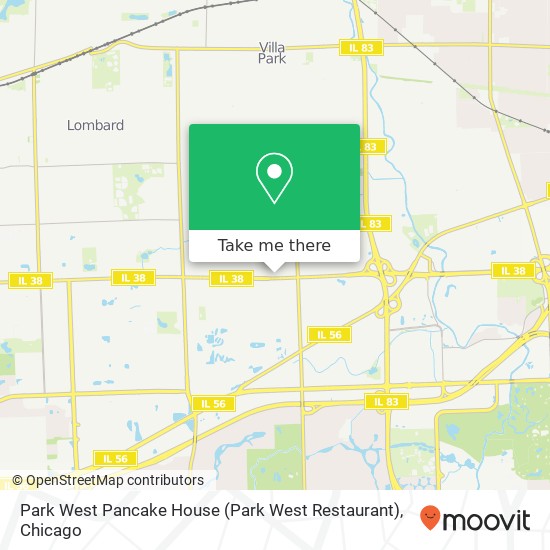 Park West Pancake House (Park West Restaurant) map
