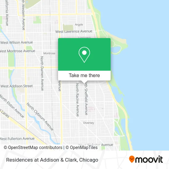 Residences at Addison & Clark map