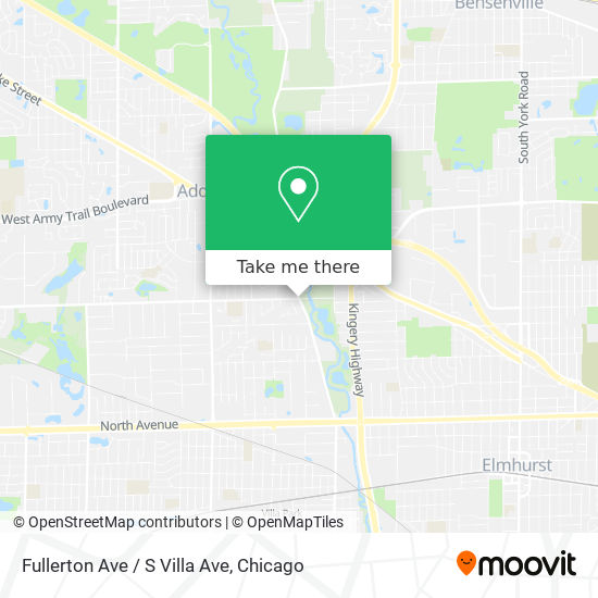 Mapa de Fullerton Ave / S Villa Ave