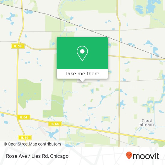 Mapa de Rose Ave / Lies Rd