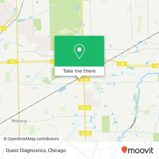 Quest Diagnostics map