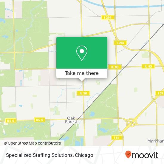 Mapa de Specialized Staffing Solutions