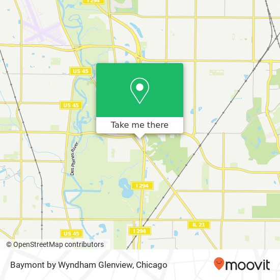 Mapa de Baymont by Wyndham Glenview