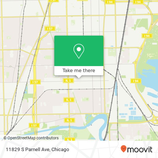 11829 S Parnell Ave map