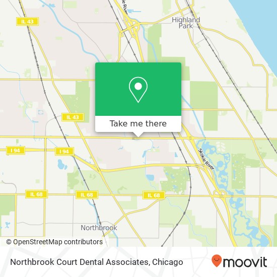 Northbrook Court Dental Associates map