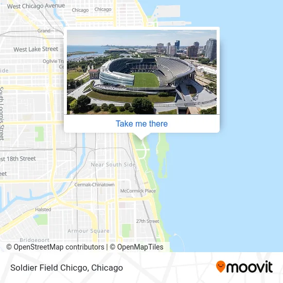 Soldier Field Chicgo map