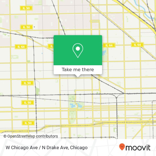 Mapa de W Chicago Ave / N Drake Ave