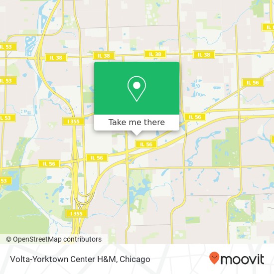 Mapa de Volta-Yorktown Center H&M