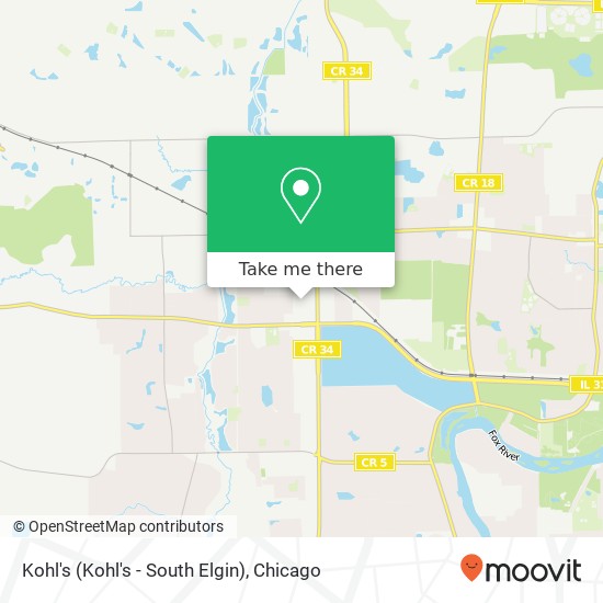 Kohl's (Kohl's - South Elgin) map