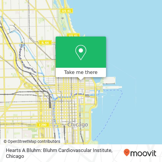 Mapa de Hearts A Bluhm: Bluhm Cardiovascular Institute