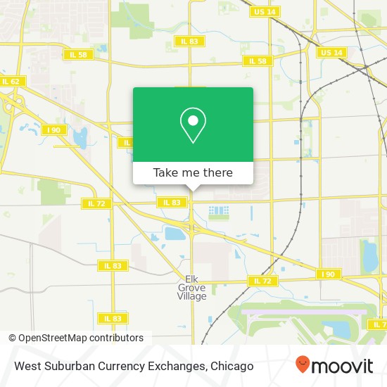 Mapa de West Suburban Currency Exchanges