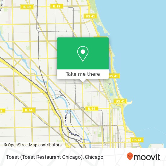 Toast (Toast Restaurant Chicago) map