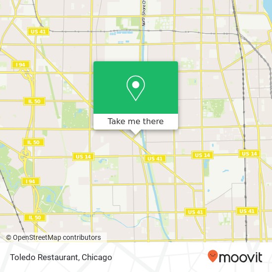 Toledo Restaurant map