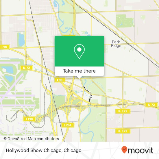 Hollywood Show Chicago map