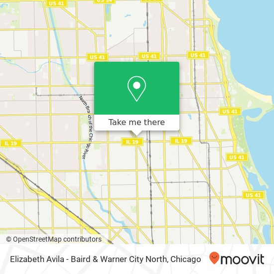 Elizabeth Avila - Baird & Warner City North map