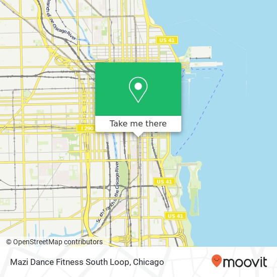 Mapa de Mazi Dance Fitness South Loop