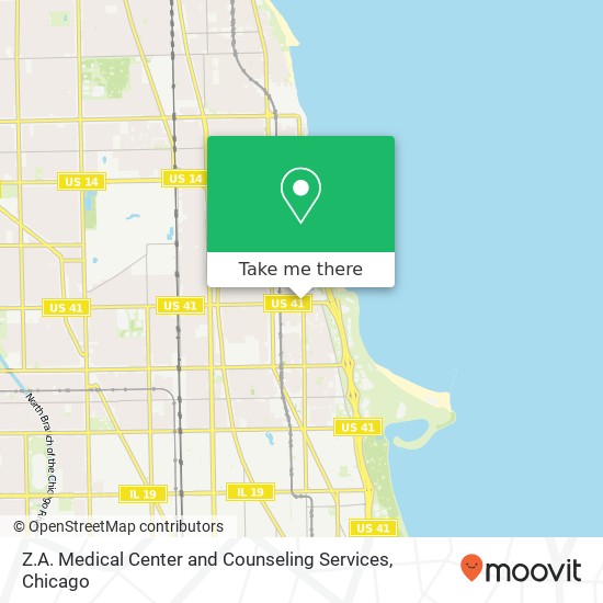 Z.A. Medical Center and Counseling Services map