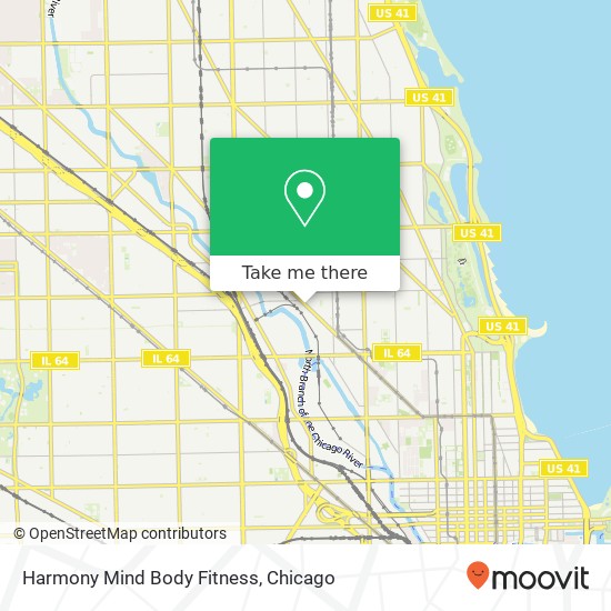 Mapa de Harmony Mind Body Fitness