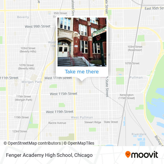 Mapa de Fenger Academy High School