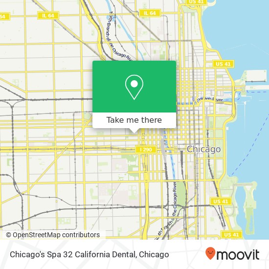 Chicago's Spa 32 California Dental map