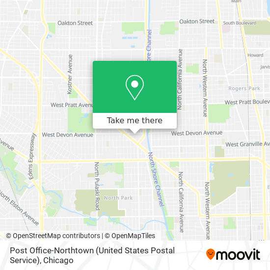 Mapa de Post Office-Northtown (United States Postal Service)