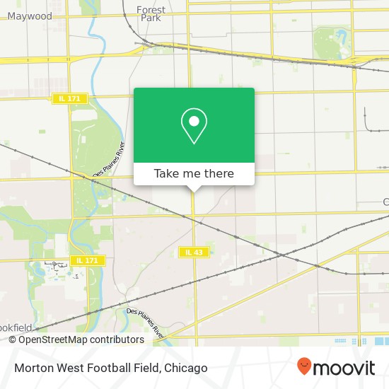 Morton West Football Field map