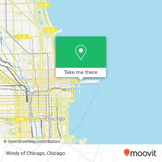 Windy of Chicago map