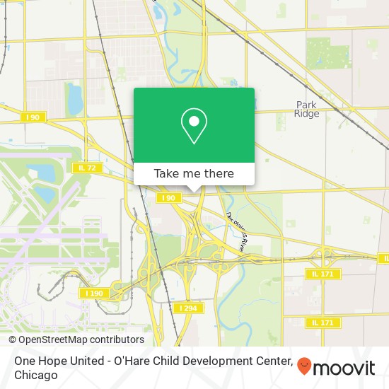 Mapa de One Hope United - O'Hare Child Development Center